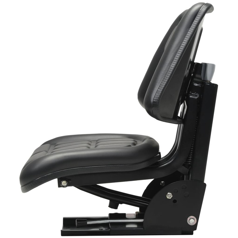 Buy Tractor Seat with Suspension Black vidaXL MyDeal