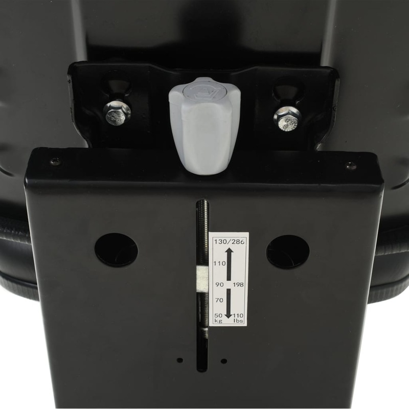 Buy Tractor Seat with Suspension Black vidaXL MyDeal