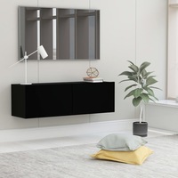 TV Cabinet Black 100x30x30 cm Engineered Wood vidaXL