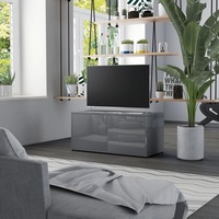 TV Cabinet High Gloss Grey 80x34x36 cm Engineered Wood vidaXL