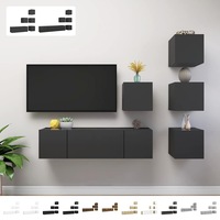 TV Cabinet Set Engineered Wood Hanging TV Stand Multi Colours/Sizes vidaXL