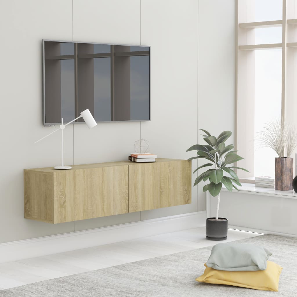 TV Cabinet Sonoma Oak 120x30x30 cm Engineered Wood vidaXL