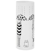 Umbrella Stand Women Steel White vidaXL
