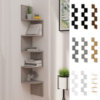 Wall Corner Shelf Chipboard Hanging Display Rack Storage Multi Colours vidaXL