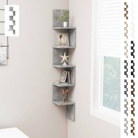 Wall Corner Shelf Engineered Wood Kitchen Rack Furniture Multi Colours vidaXL