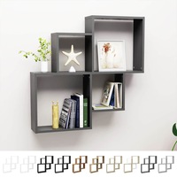 Wall Cube Shelf Storage Rack Furniture Multi Colours Engineered Wood vidaXL