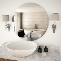 Wall Mirror 70 cm Round Glass vidaXL