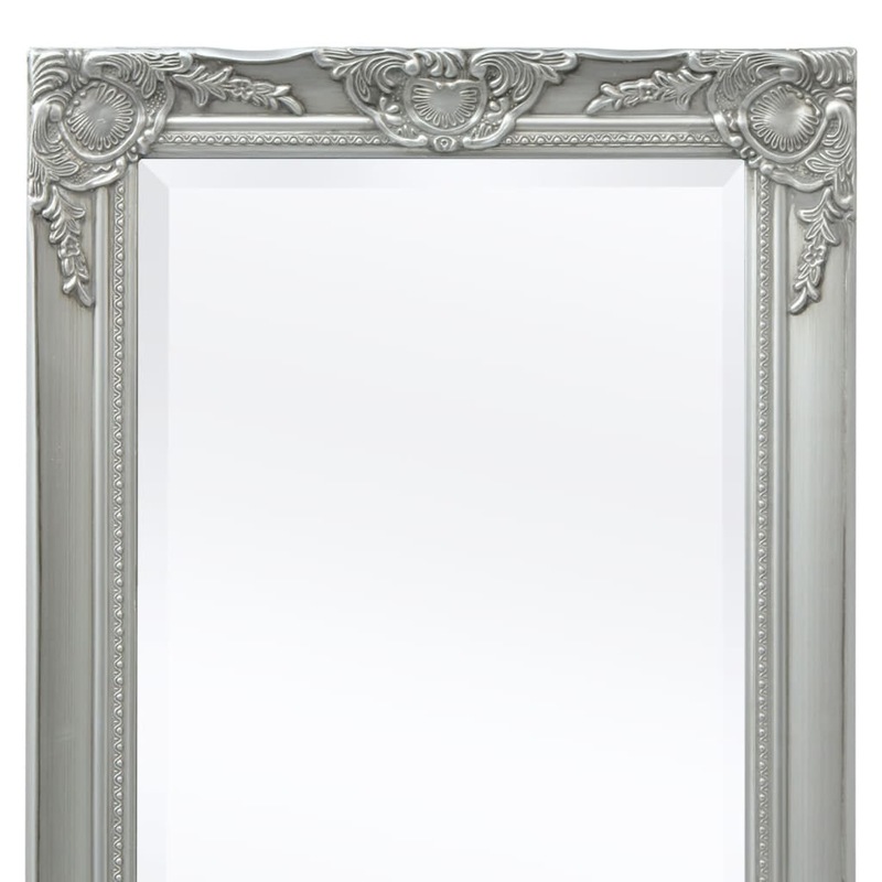Buy Wall Mirror Baroque Style 100x50 cm Silver - MyDeal