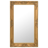 Wall Mirror Baroque Style 50x80 cm Gold vidaXL