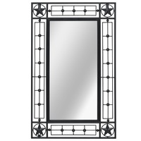Wall Mirror Rectangular 50x80 cm Black vidaXL