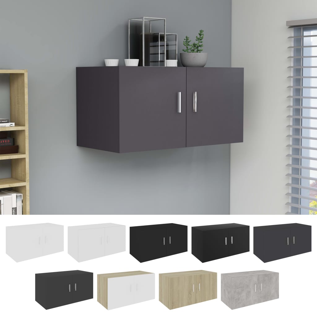 Wall Mounted Cabinet Floating Shelf Stand Engineered Wood Multi Colours vidaXL
