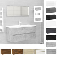 Washroom Sink Cabinet Rack Cupboard Chipboard Multi Models/Colours vidaXL