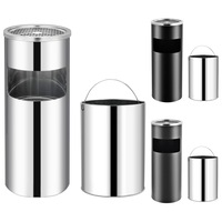 Waste Bin Hotel Stainless Steel/Steel Multi Colours Multi Capacities vidaXL