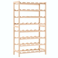 Wine Rack Cedar Wood 57.5x28x102 cm vidaXL