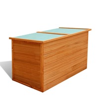 Garden Storage Box 126x72x72 cm Wood vidaXL