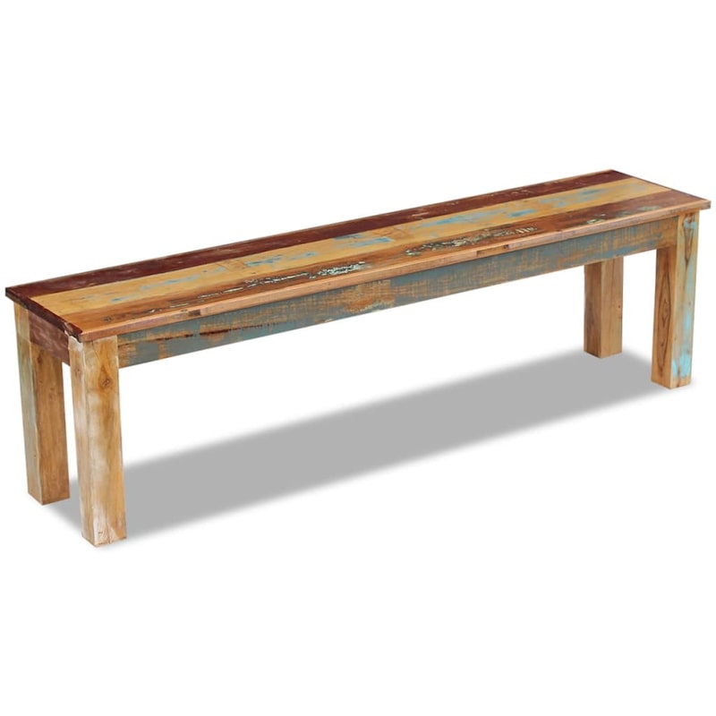 Buy Bench Solid Reclaimed Wood 160x35x46 cm vidaXL - MyDeal