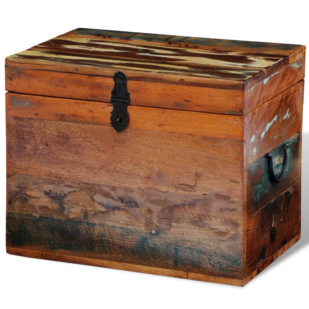 Reclaimed Storage Box Solid Wood vidaXL