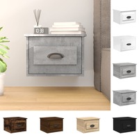 Wall-mounted Bedside Tables Floating Nightstand Bedroom Storage Cabinet vidaXL