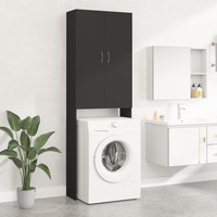 Washing Machine Cabinet Black 64x25.5x190 cm vidaXL