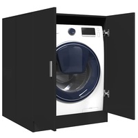 Washing Machine Cabinet Black 71x71.5x91.5 cm vidaXL