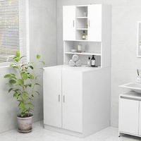 Washing Machine Cabinet White 70.5x25.5x90 cm vidaXL