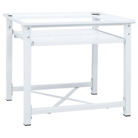 Washing Machine Pedestal with Pull-Out Shelf White vidaXL