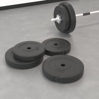 Weight Plates 4 pcs 30 kg Cement vidaXL