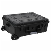 Wheeled Flight Case Black 63x50x23 cm PP vidaXL