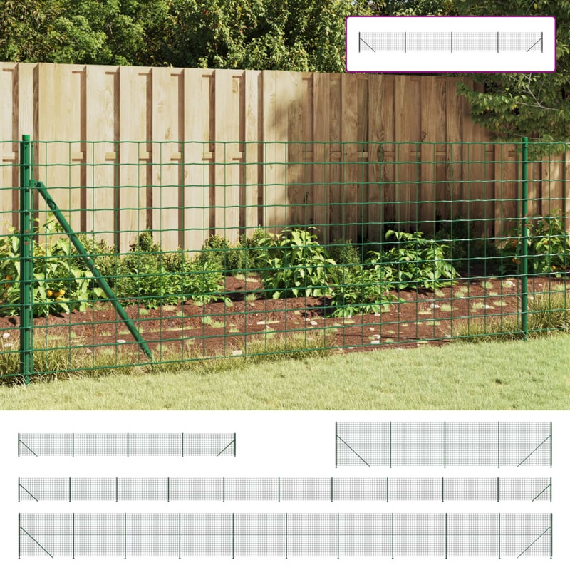 Buy Wire Mesh Fence Garden Wire Netting Fence With Flange Galvanised 