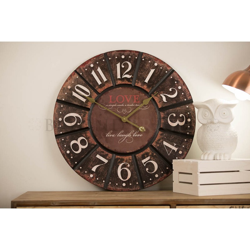Live Laugh Love' 60cm Wall Clock Buy Wall Clocks 745776