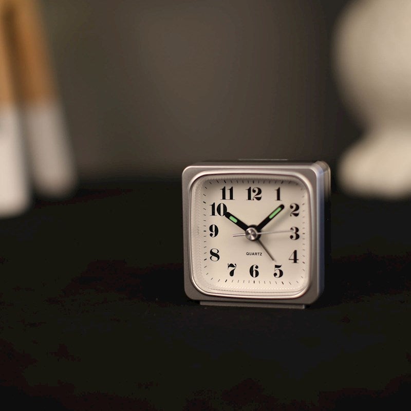 TFA Germany Time Mark Electronic Alarm Clock - Grey - 5.6cm
