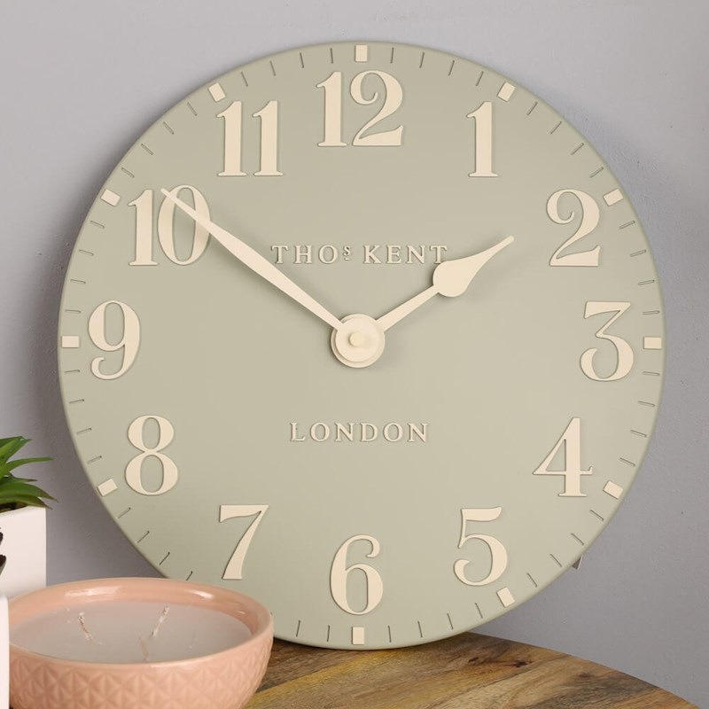 Buy Thomas Kent 30cm Arabic Wall Clock Duck Egg Blue MyDeal