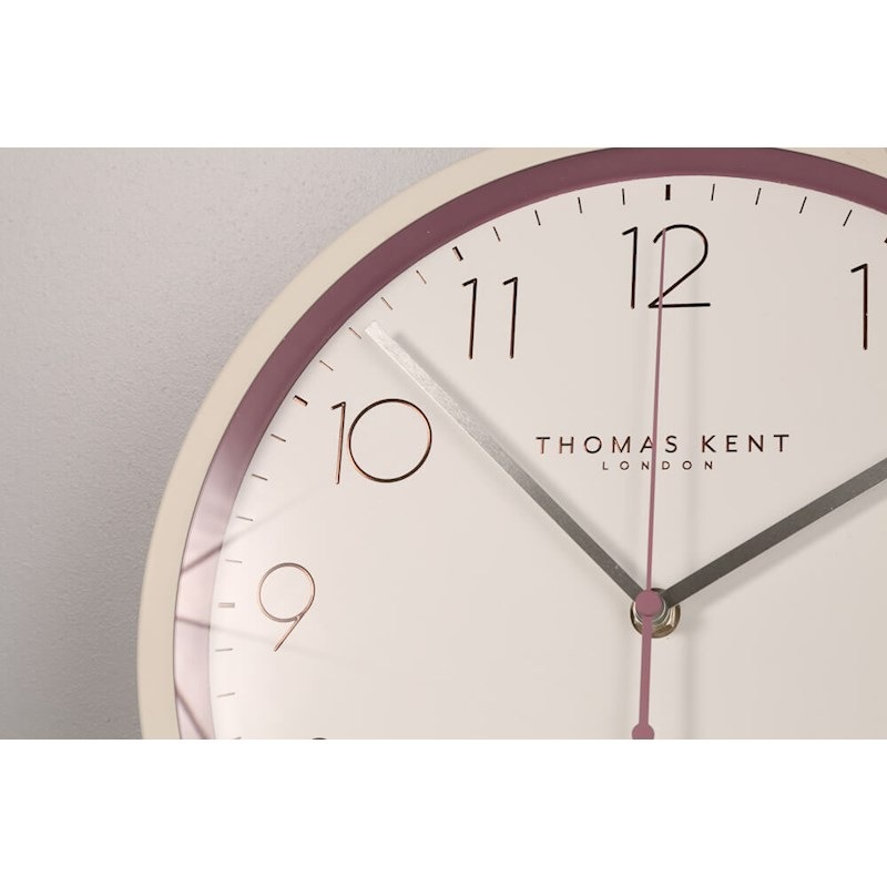 Thomas Kent 30cm Clocksmith No3 Silent Wall Clock Aubergine MyDeal