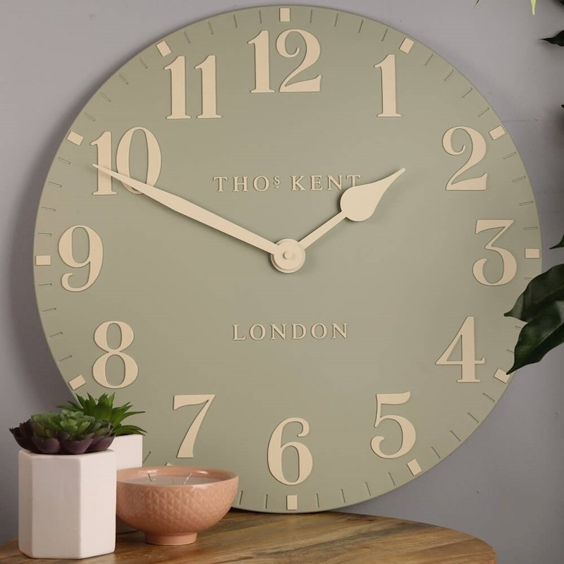 Buy Thomas Kent 50cm Arabic Wall Clock Duck Egg MyDeal