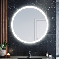 ELEGANT Bathroom LED Mirror Round Wall Mirror Light Decor Decorative Mirrors Sensor Switch 840x840mm