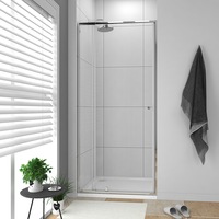 ELEGANT Semi-Frameless Adjustable Shower Screen Pivot Door 900x1900mm