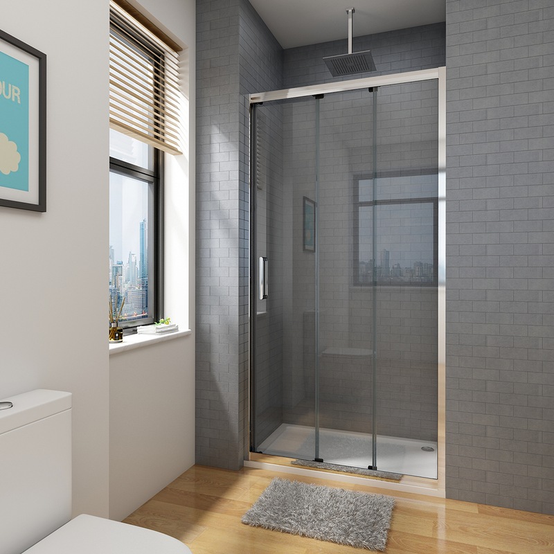 Elegant Sliding Shower Door For Bathroom 3 Panels Tempered Glass Bath Screen 880 900mm Mydeal Elegant Sliding Shower Door For, 3 Panel Sliding Shower Door Installation