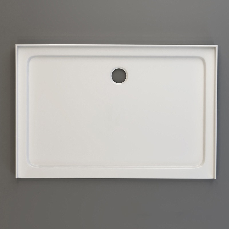 Buy ELEGANT Square Durable Acrylic Fiberglass Shower Base Tile Over