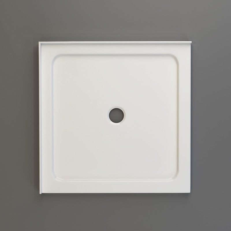 Buy ELEGANT Square Durable Acrylic Fiberglass Shower Base Tile Over