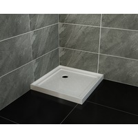 ELEGANT Square Extra Strong Acrylic Fiberglass Shower Base Tile Over Anti-Skid Texture 800x800mm