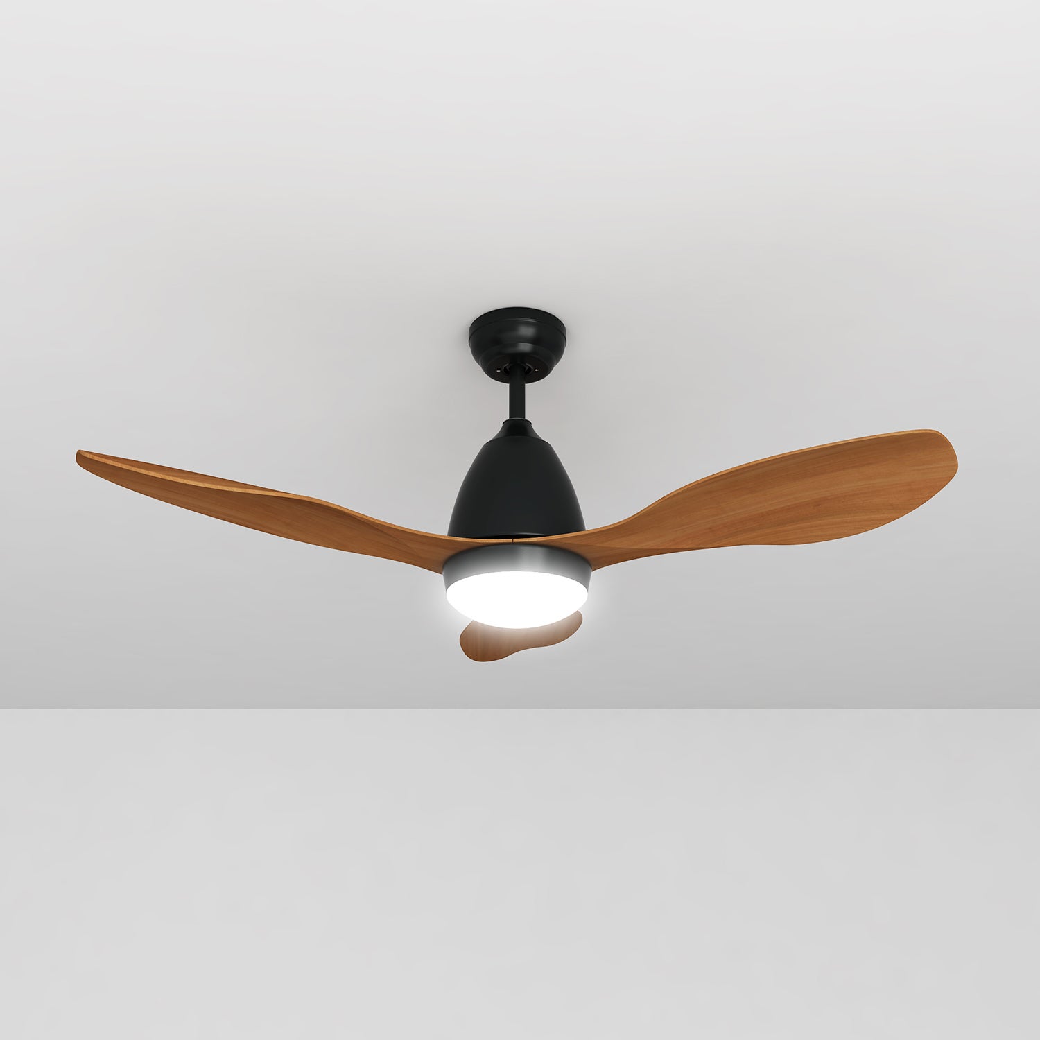 ELEGANT LED Light Ceiling Fan DC 1200mm 3 Blades With Remote Control Variable color