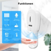 ELEGANT Automatic Quick Soap Sanitizer Dispenser with Temperature Display Screen Alarm Warning