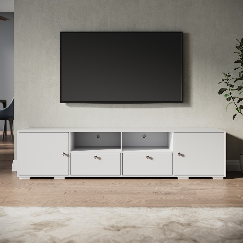 Buy ELEGANT TV Entertainment Unit white MyDeal