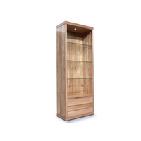Elwood Tasmanian Oak Medium Bookcase Display Wall Unit