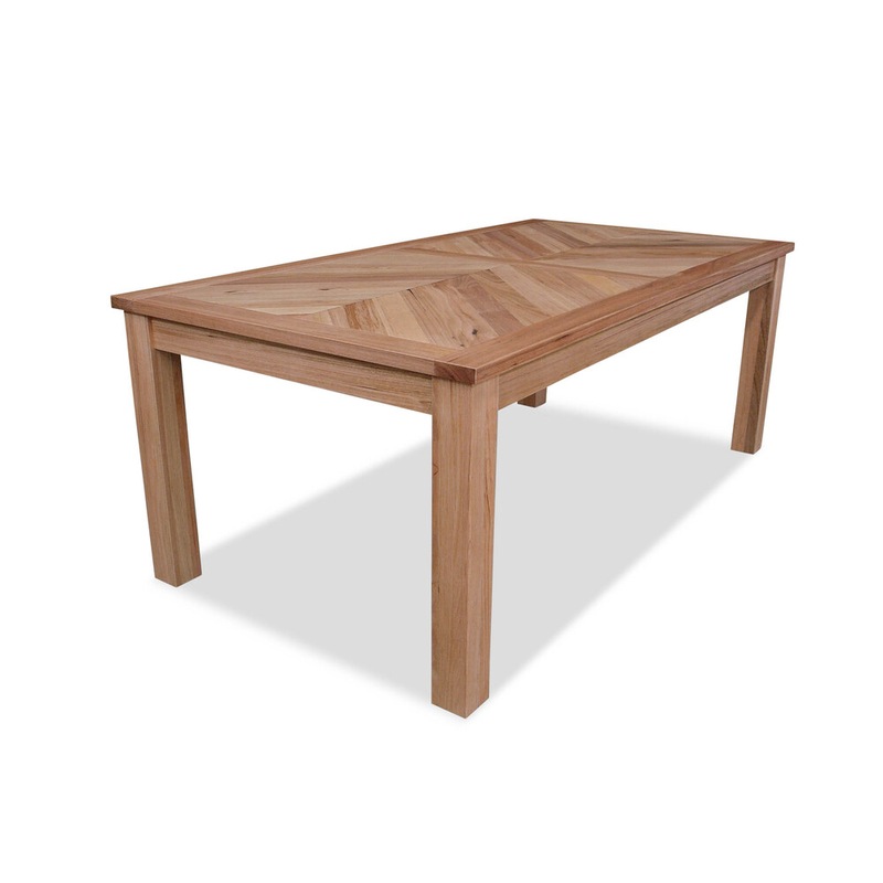 Buy Herringbone Natural Messmate 2000 Dining Table MyDeal