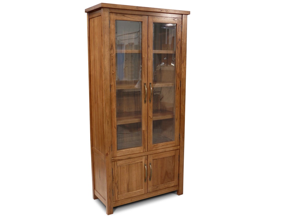 Stonybrook Mountain Ash Hardwood Display Cabinet Bookcase