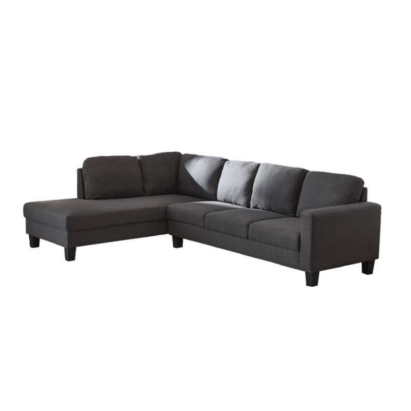 Buy Evelyn 5 Seater Sofa (LShape, Chaise on left) MyDeal