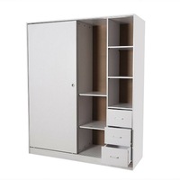 Redfern Sliding Door Modular Storage Built-in Design with Sleek and Elegant Finish White