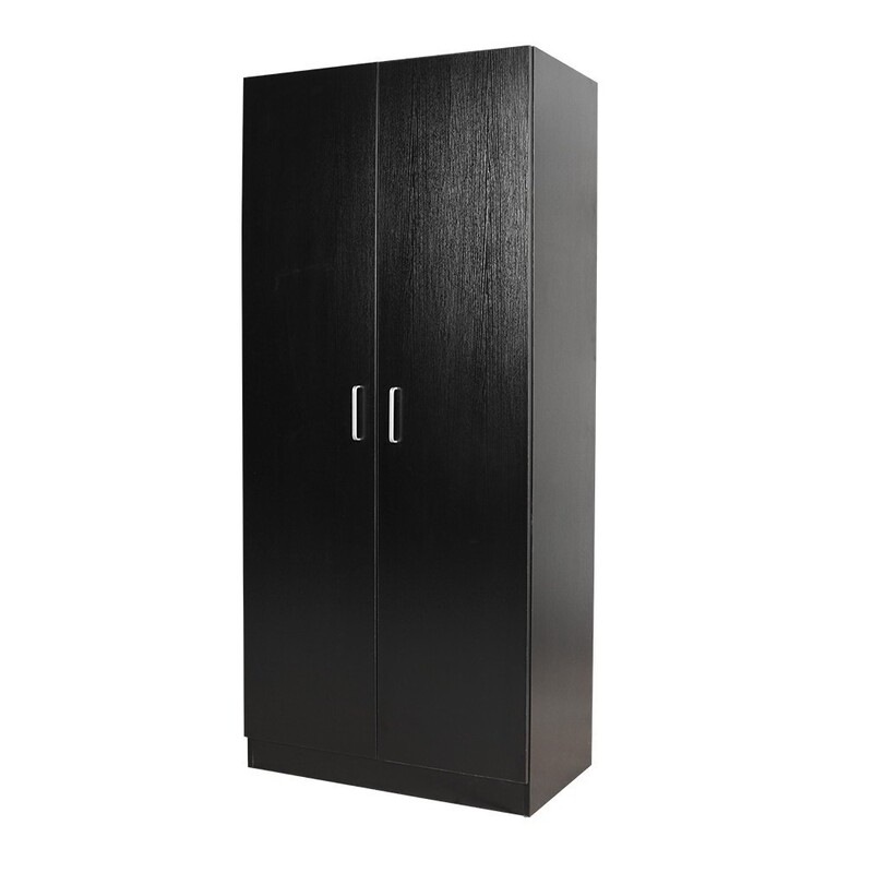 Buy Redfern Storage Package - 2 Door Wardrobe + 6 Drawer Chest, Black ...