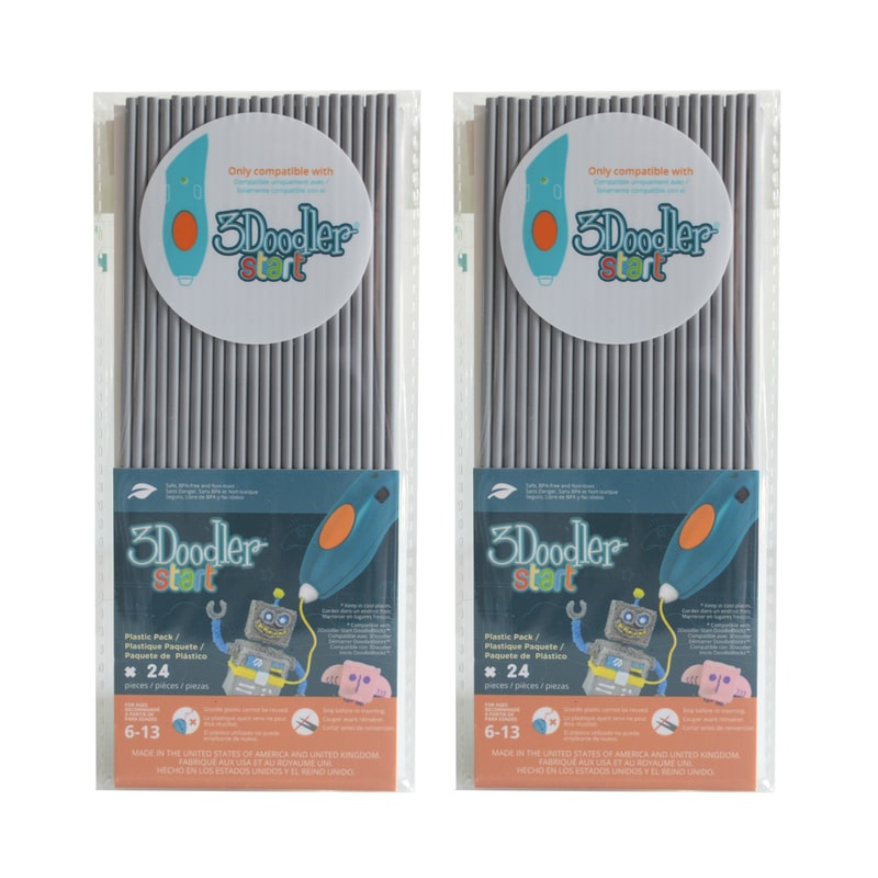 3Doodler Start Eco-Plastic-Koala Grey-2pack